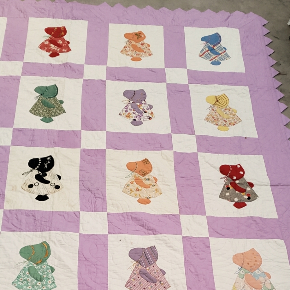 Vintage Quilt Midcentury 1950s 1960s Cottagecore 👵 American Arts and Crafts